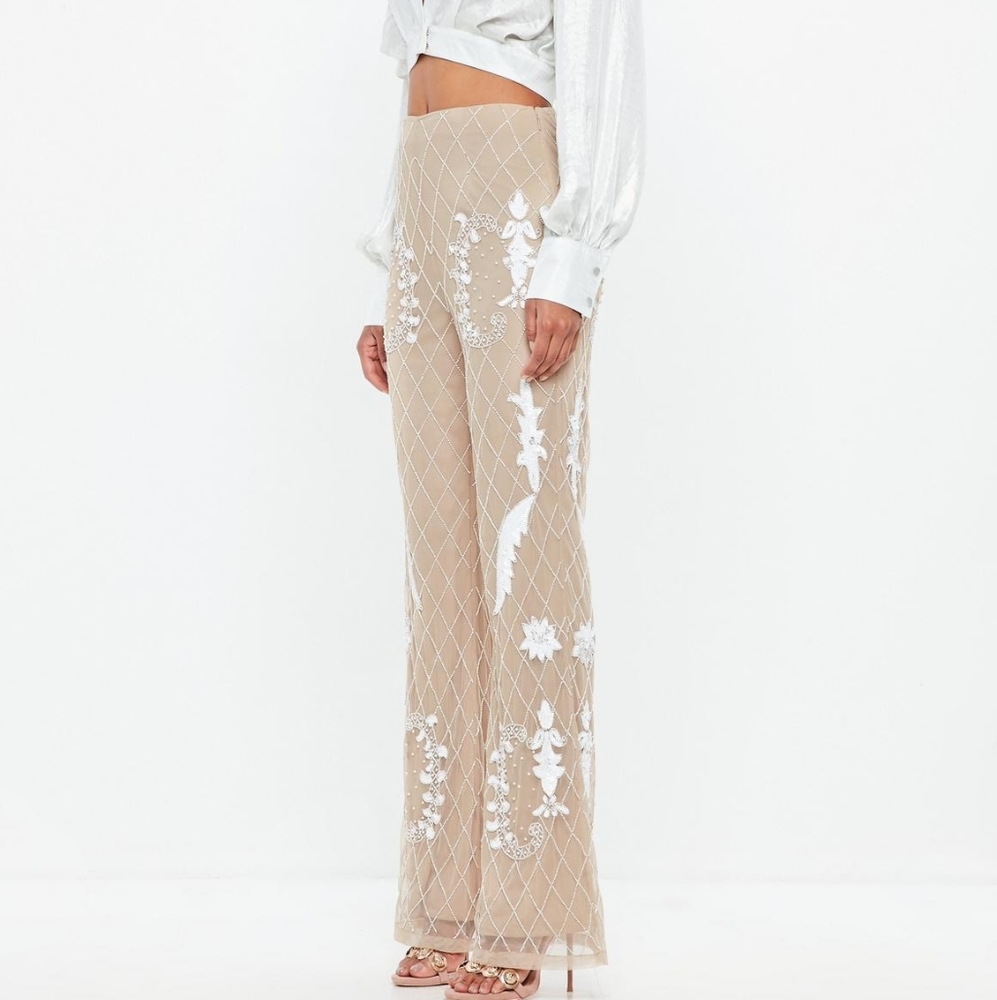 NEW embellished flared pants